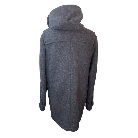 Uniqlo Duffle Coat, Toggle Coat, Mid length, Grey, Wool Blend, S, Small - Picture 3 of 10